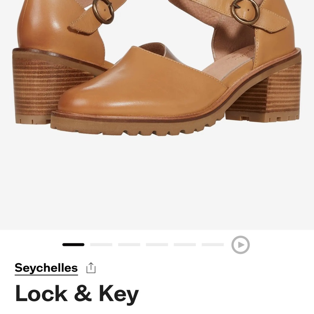 Seychelles Women's lock and key Tan Leather Shoes